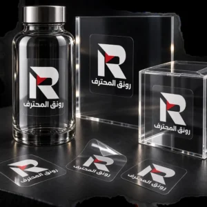 ملصقات شفافة